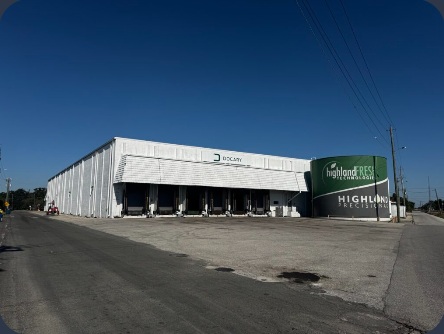 Exterior of the Docary warehouse with loading docks
